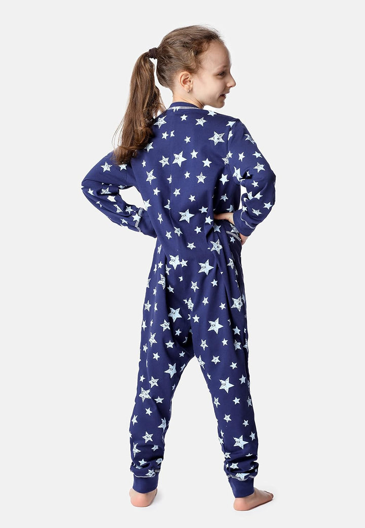Merry Style Mädchen Schlafoverall Jumpsuit Mädchen Bequeme und warme Schlafanzug Kinder MS10-186 110