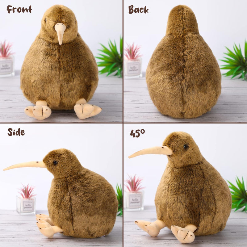 Kiwi-Vogel-Plüschtier, Kuscheltier, pelzige Kiwi-Plüschpuppe, weich, flauschig wie EIN echter Vogel,