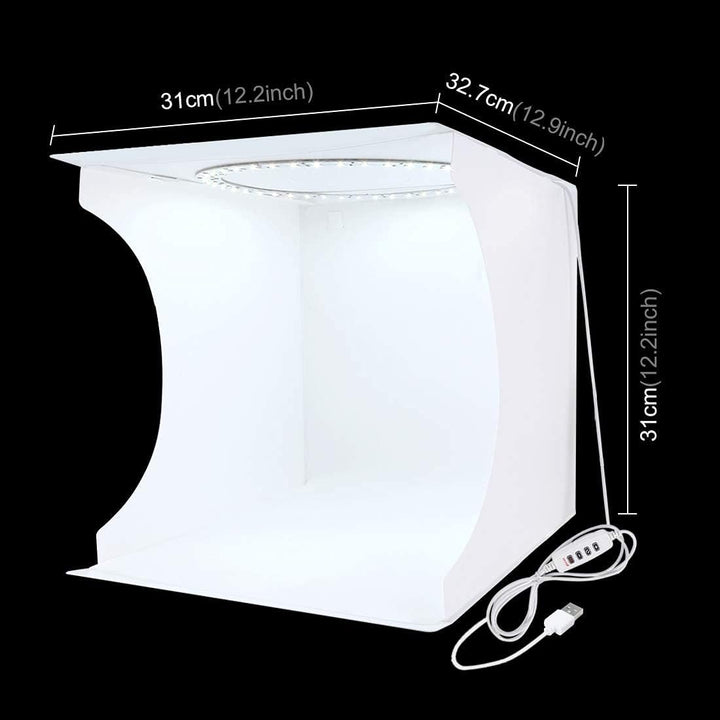 PULUZ Fotostudio 12’/ 30CM Dreifarbiger Temperaturschalter Falten Fotobox Lichtbox für klein Produkt