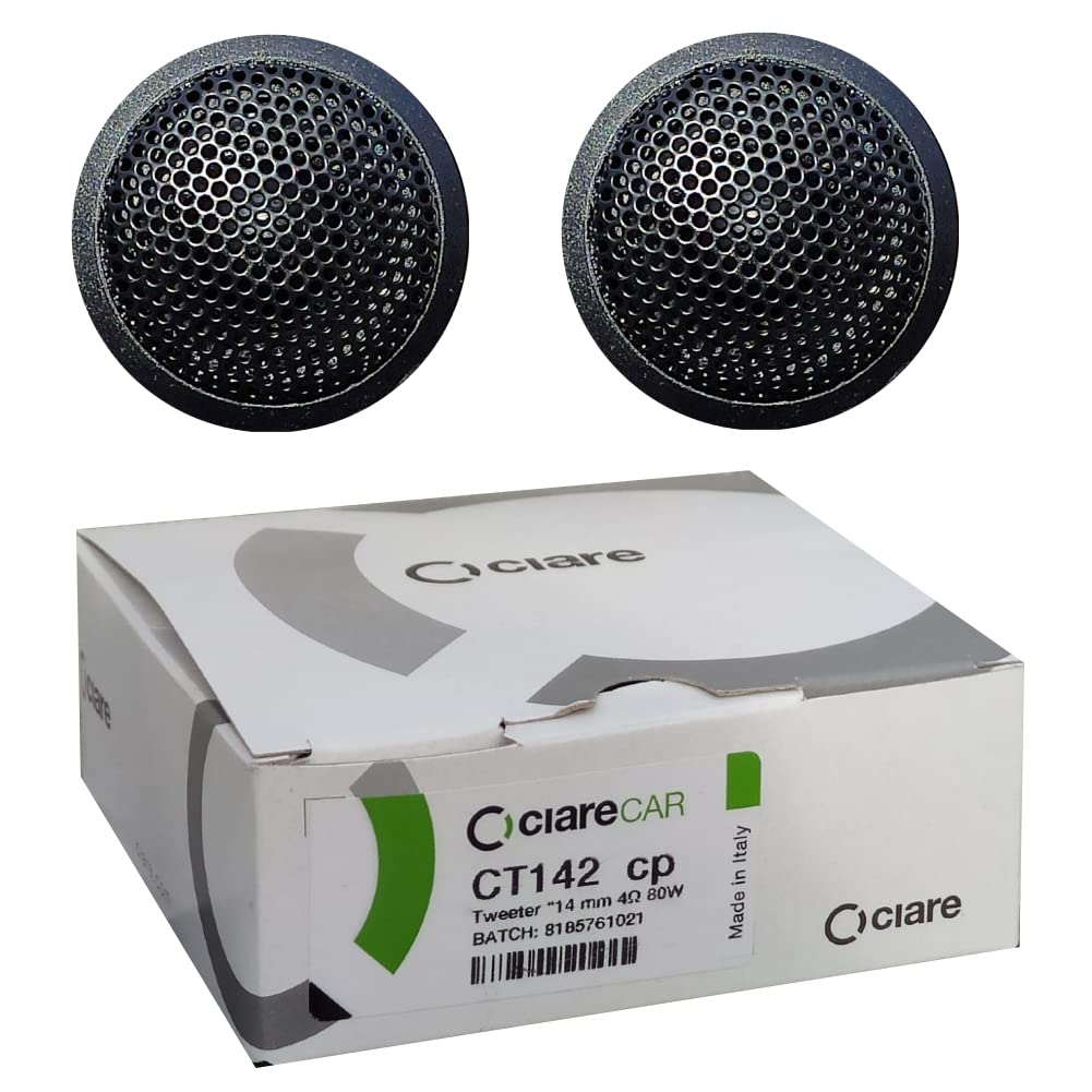 2 CIARE CT142CP Tweeter mit 50 3att rms und 80 watt max bei 3,8 cm Durchmesser bei nur 1,2 cm Tiefe