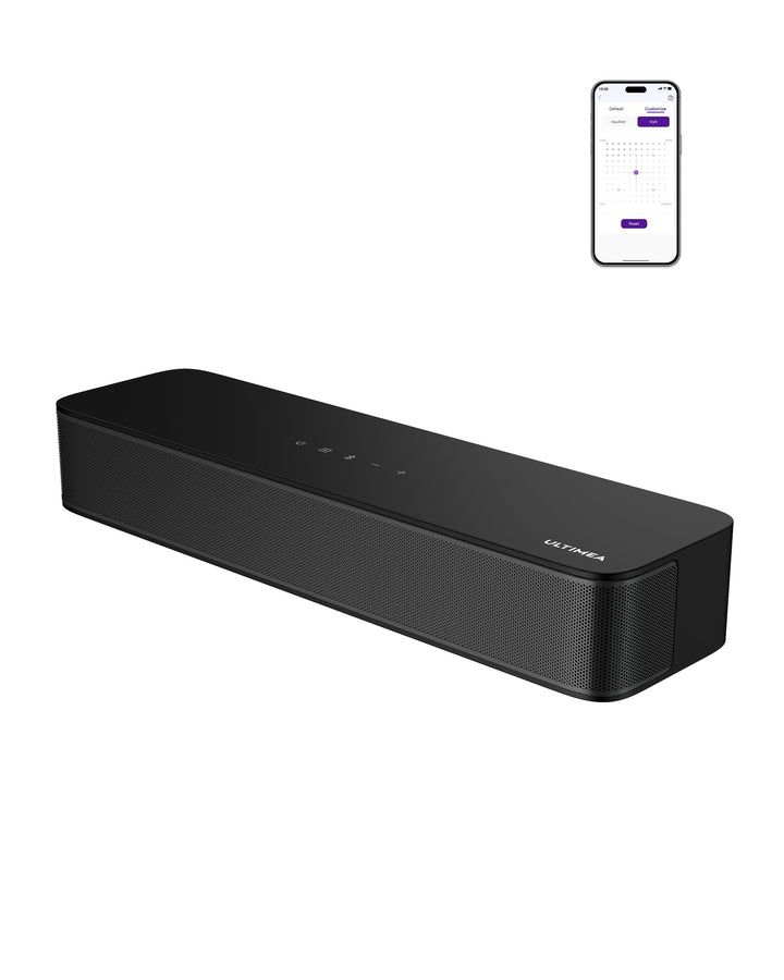 ULTIMEA 2.1 Soundbar für TV Geräte mit integriertem Subwoofer, APP-Steuerung, 132W All-in-One PC Sou