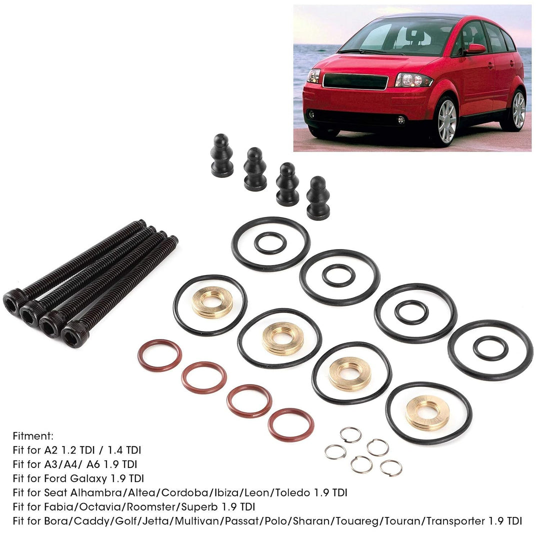 Reparatur der Einspritzdichtung 038198051C, 4 Sätze Kraftstoff Einspritzdichtung Reparatursatz Dicht