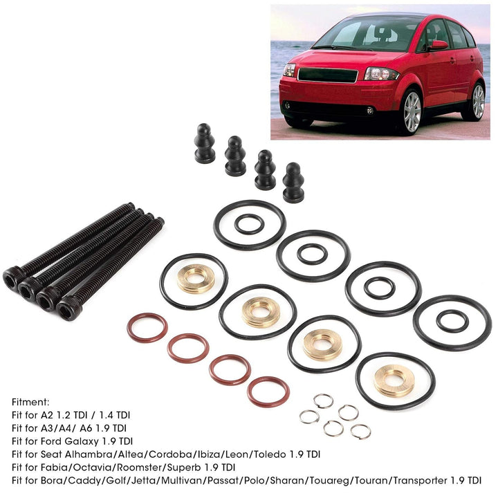 Reparatur der Einspritzdichtung 038198051C, 4 Sätze Kraftstoff Einspritzdichtung Reparatursatz Dicht