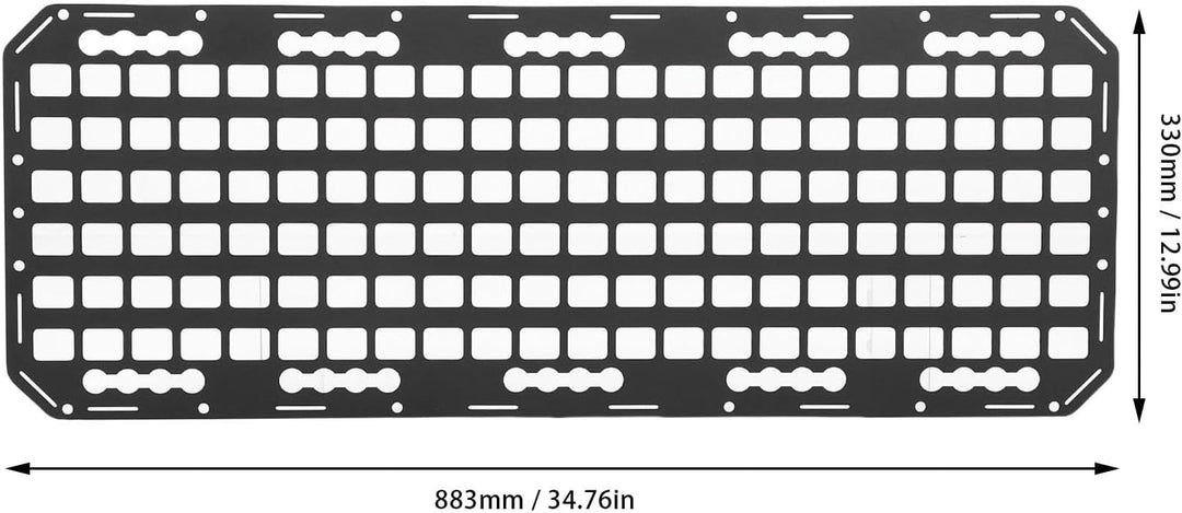 SIXRUN Seitenbett-Molle-Panel für LKW und Wohnmobil – Modulares Aufbewahrungspanel aus Aluminium, ko