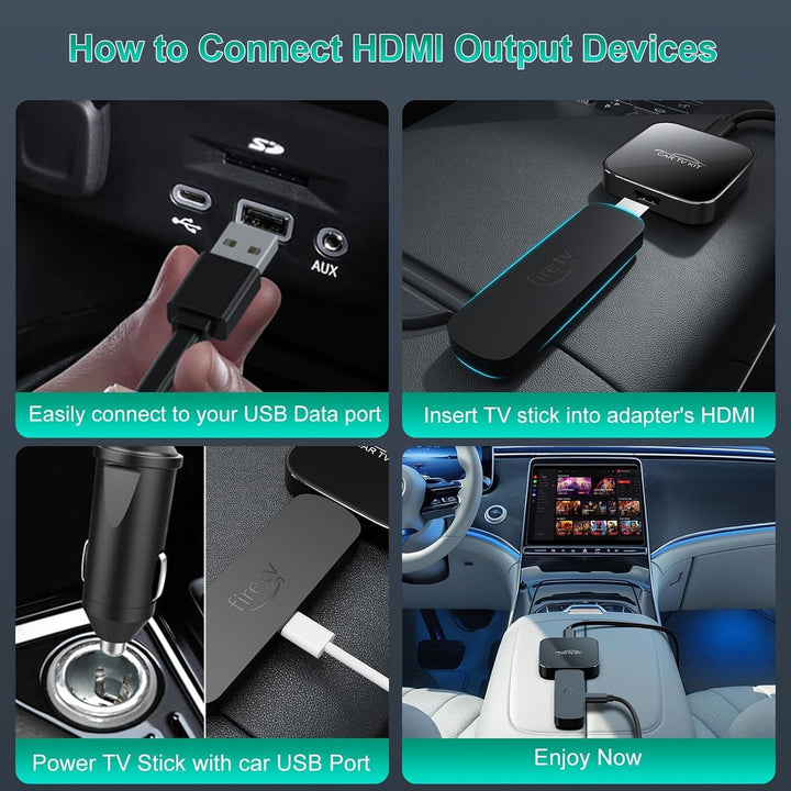 3 in 1 Car TV Mate Pro mit Wireless CarPlay & Android Auto Adapter, HDMI Multimedia TV Stick Konvert