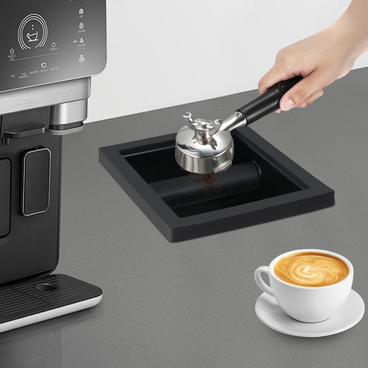 Edelstahl Kaffeeklopfbox, Abklopfbehälter Für Kaffeesatz, Bodenlose Klopf-Rückstand-Box Für Küchen B