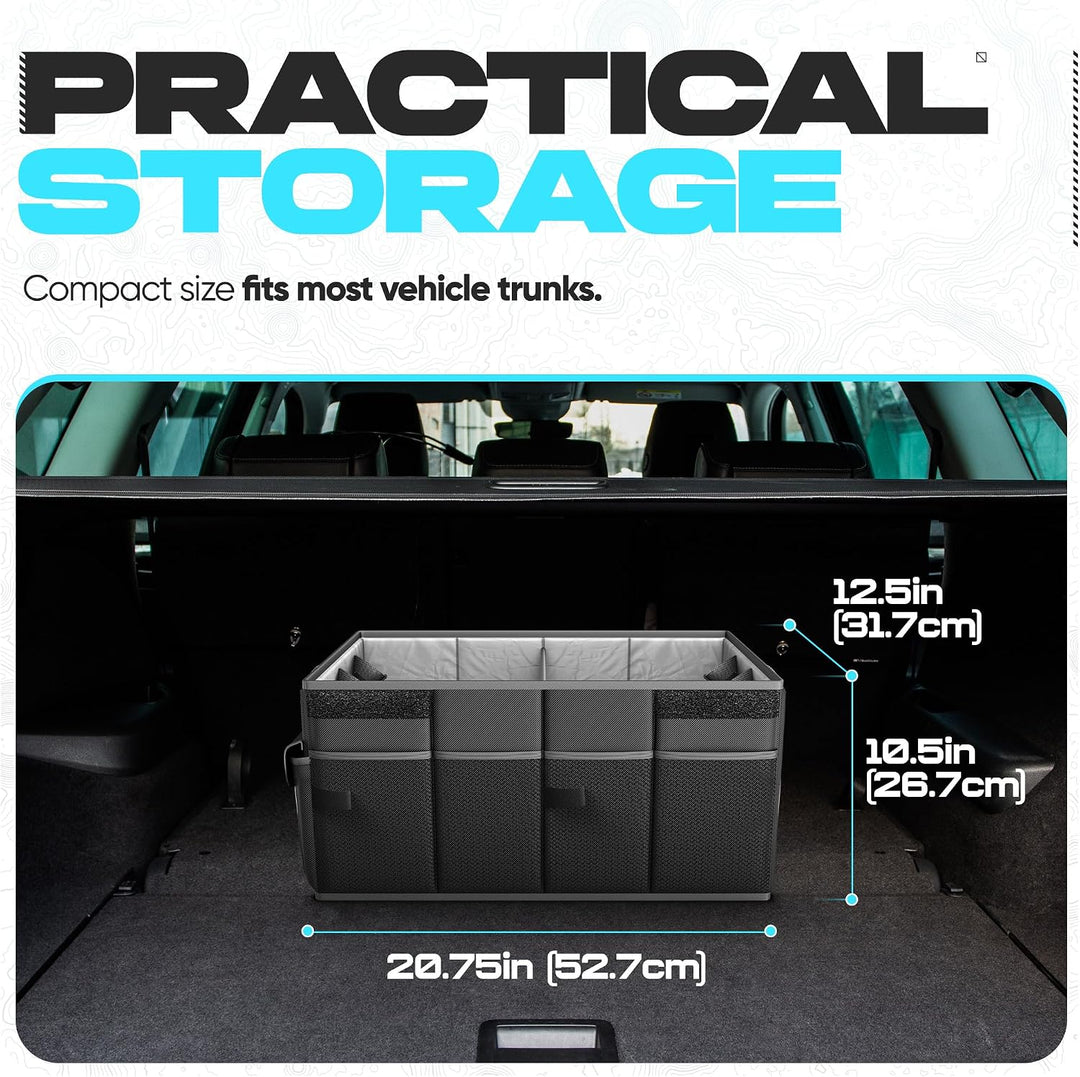 FORTEM Kofferraum Organizer SUV, Faltbare Auto Aufbewahrung, 600D Oxford, Rutschfeste Unterseite, Ve