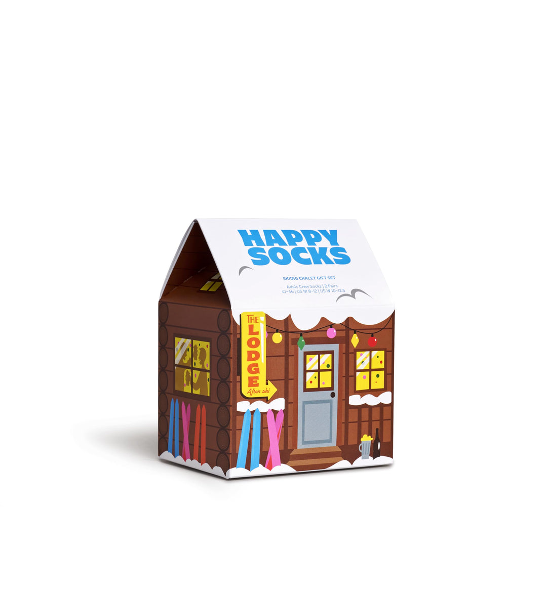 Happy Socks Weihnachtssocken – Feiertags-Baumwollsocken in lustigen Geschenkboxen – Schneemann- und