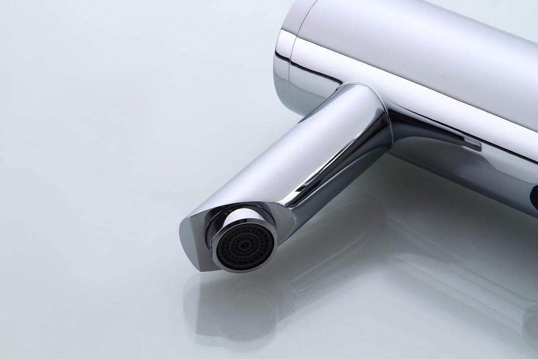 Gangang Infrarot Wasserhahn Bad mit Sensor Automatik Berührungsloser Waschtischarmatur Induktion Bad