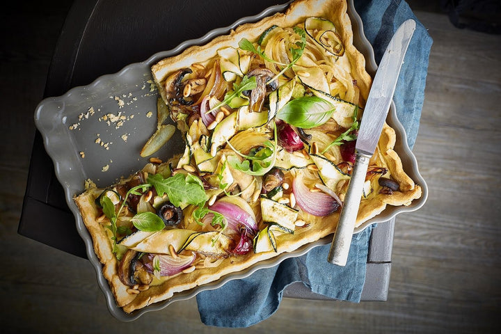 Taartvorm diep rechthoek 2.40 Ltr Emile Henry 6038-79 Fusain Dunkelgrau, Dunkelgrau