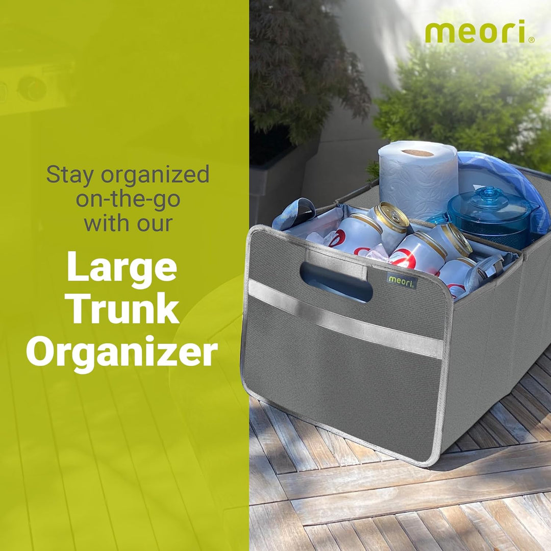 meori Aufbewahrungsbox faltbar Traglast 30 kg - 50cm 32cm 27.5cm Grösse L - Granite Grey Box Granit,