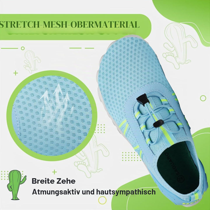 SAGUARO Unisex Barfuss Badeschuhe Wasserschuhe Schnell Trocknend Dicke Sohle rutschfest Atmungsaktiv