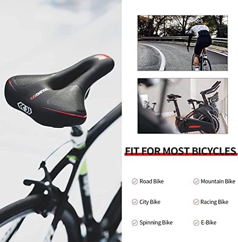 YOUNGDO Fahrradsattel Gel, Fahrradsitz mit Stossdämpfend und Atmungsaktiv, Ergonomisch Fahrrad Satte