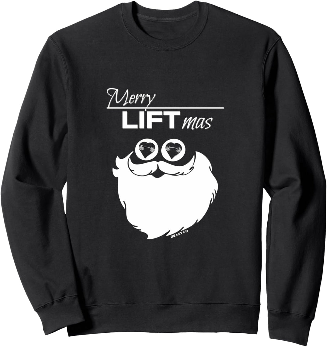 Merry Liftmas Weihnachten Fitness Motivation Gym Sprüche Sweatshirt