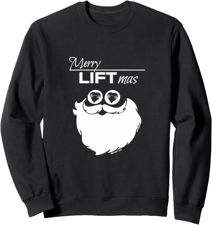 Merry Liftmas Weihnachten Fitness Motivation Gym Sprüche Sweatshirt
