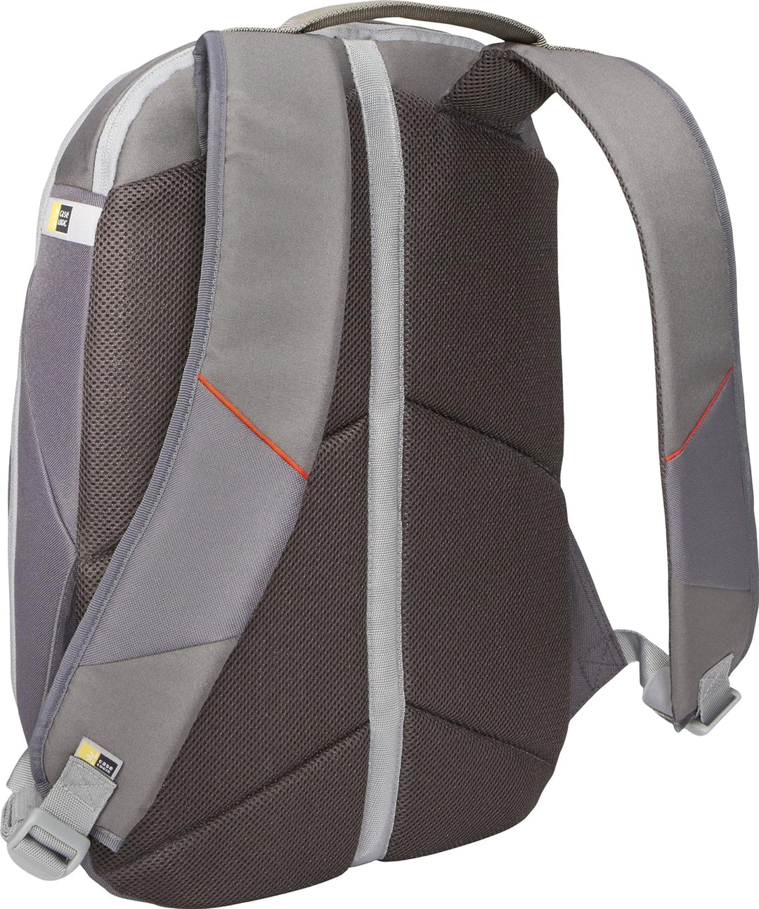 Notebook-Rucksack Nylon grau/rot 16"