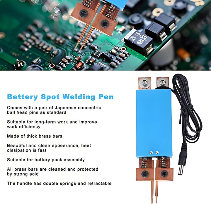 Batteriepunktschweissstift W01 Blue Handheld Triggerpunktschweissstift Batteriepacks Zusammenbauzube