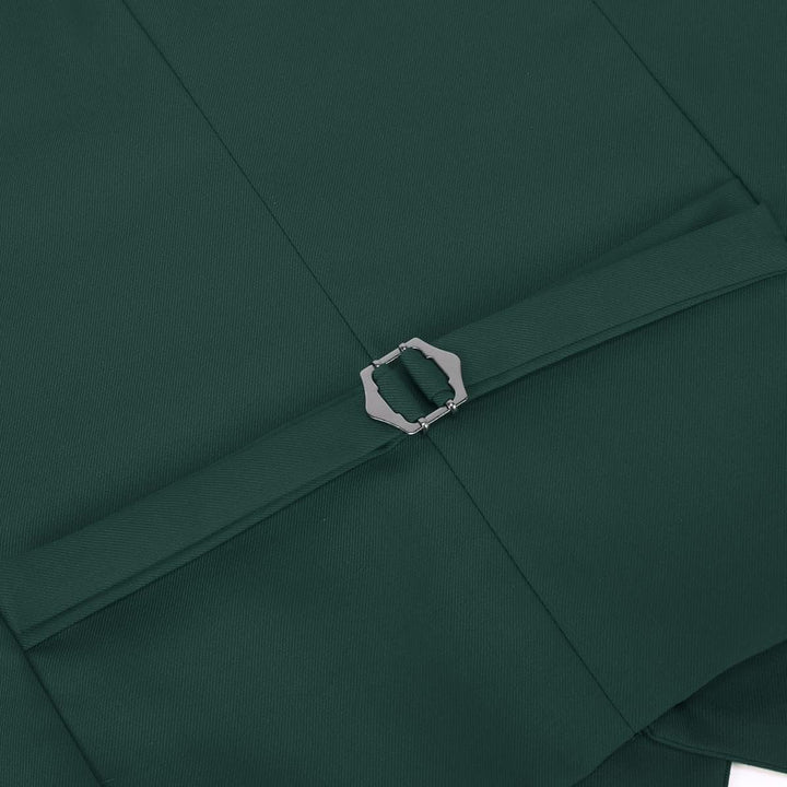 Sliktaa Herren Anzug 3 Teilig Slim Fit Reihe Einfarbig Stoff Business Shawl Kragen Klassisch Tunika