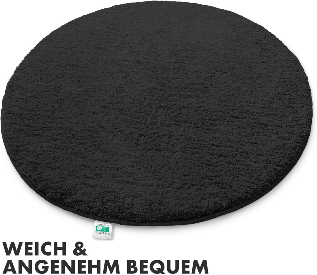 Floordirekt Badematte Sky, Badteppich in Rund, Dichtes, Flauschiges Wohlgefühl für Ihr Zuhause, Badv