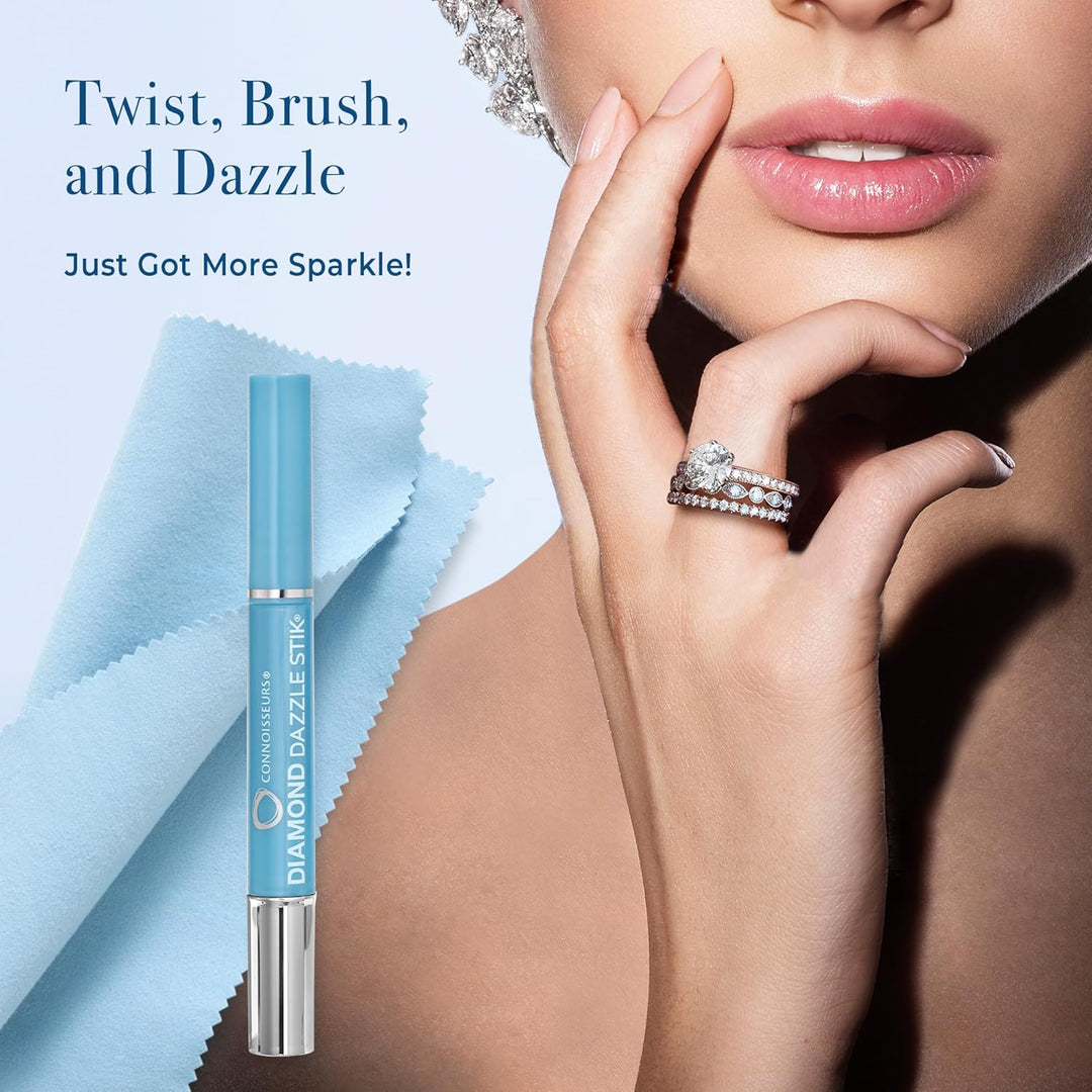 Connoisseurs Diamond Dazzle Stik | Reiniger Diamant Schmuck, Edelsteine Reinigungsstift für glänzend