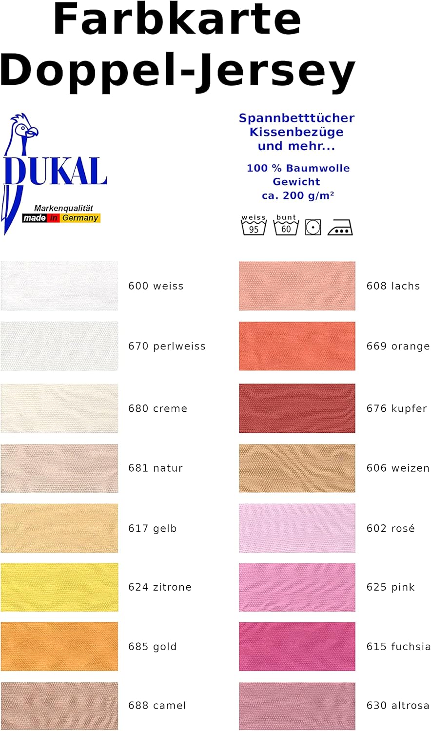 Dukal | Bezug für Bumerangkissen/Lesekissen | aus hochwertigem DOPPEL-Jersey | 100% Baumwolle | Farb