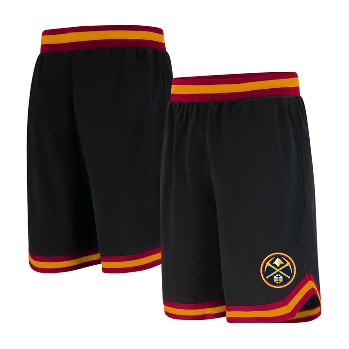 Ultra Game Herren Gewebte NBA Woven Team Logo Poly Mesh Basketball Shorts Denver Nuggets L Teamfarbe