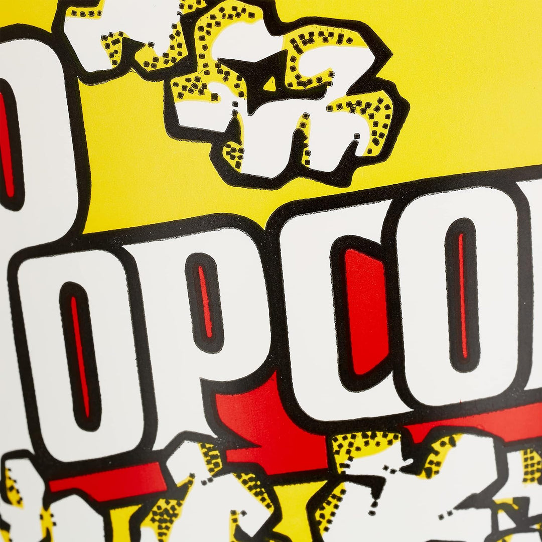 Relaxdays 24 x Popcorn Eimer, Popcorn Behälter Kunststoff, Popcornkübel wiederverwendbar, 2,8 l, Ret