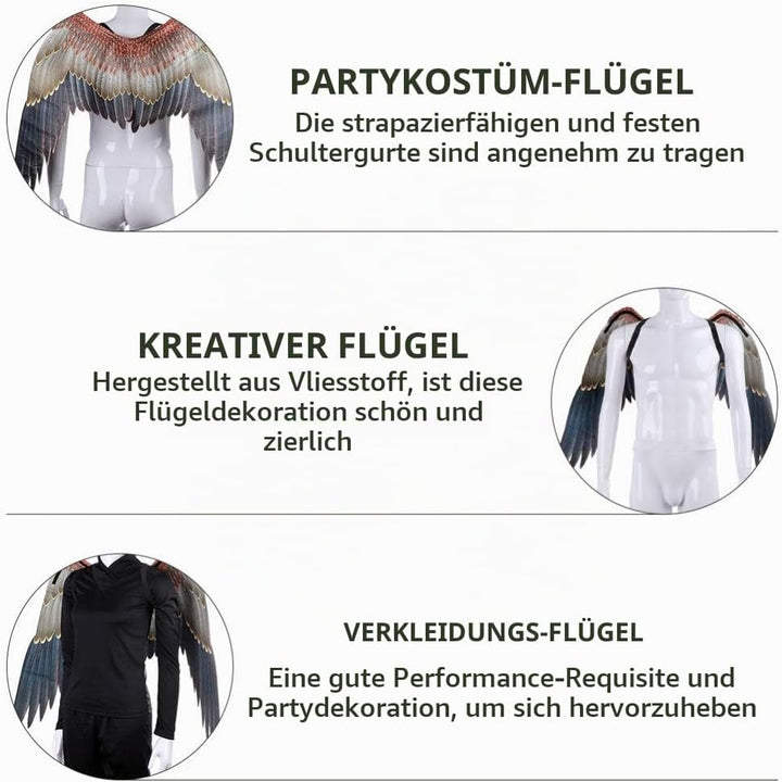 STOBOK Adlerflügel Vogel Kostüm Flügel Karneval Performance Requisite für Erwachsene Jungen Mädchen
