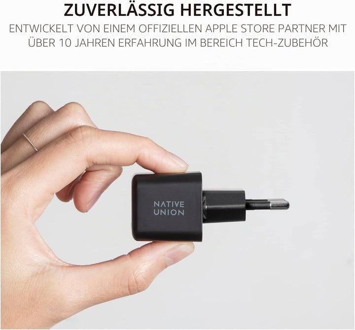 Native Union Schnelles GaN-Ladegerät PD 30W – Ultrakompaktes Power Delivery-fähiges USB-C-Ladegerät