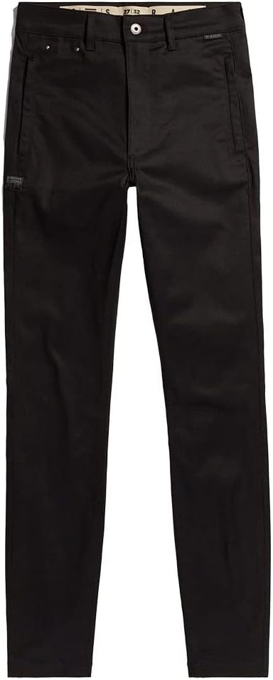 G-STAR RAW Damen Skinny Chinohose Pants 24W / 32L Schwarz (Dk Black D22892-c105-6484), 24W / 32L Sch