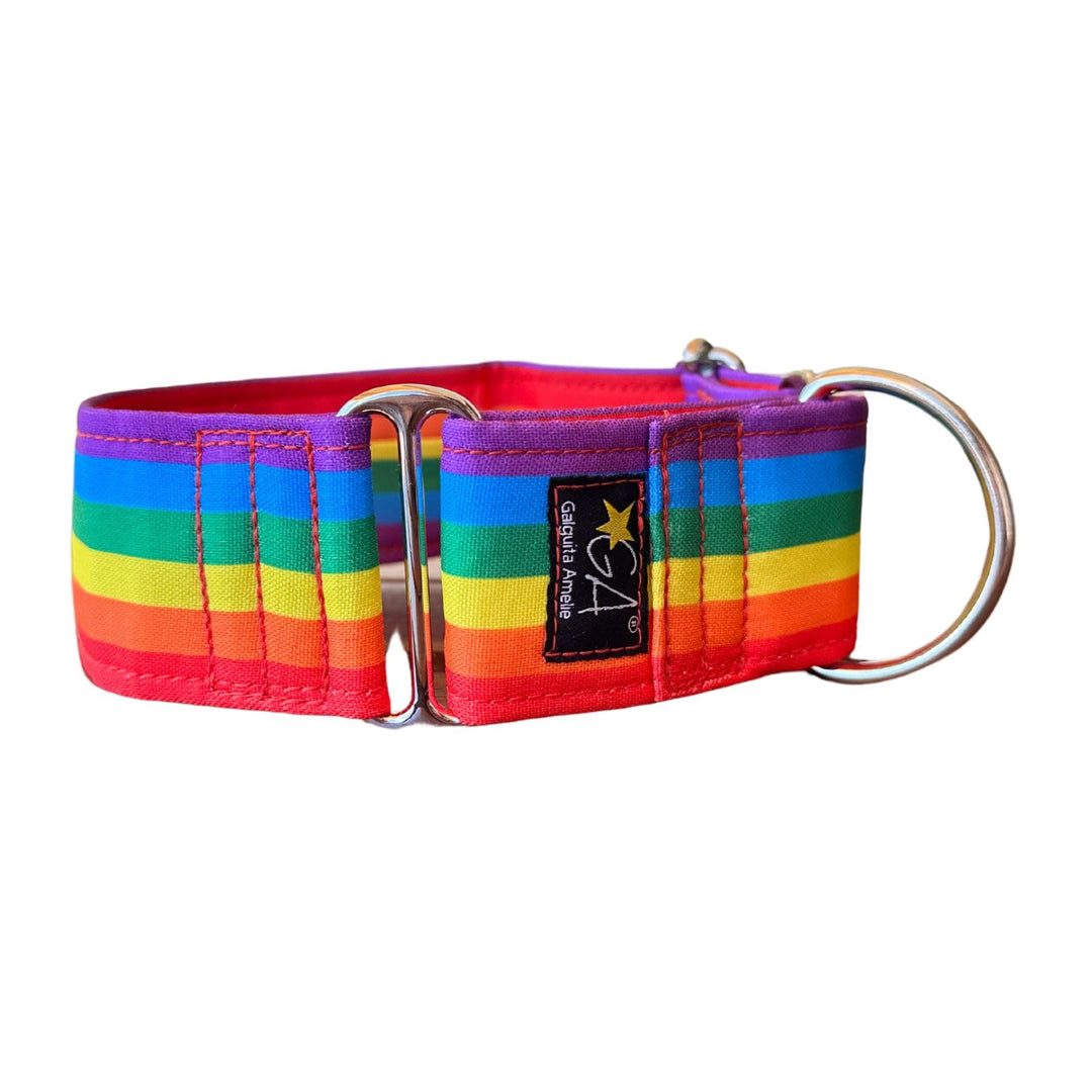 Galguita Amelie 0634438852858 Halsband für Hunde Rainbow, M, M