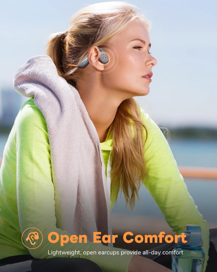 MONODEAL Knochenschall Kopfhörer Bluetooth 5.3, Bone Conduction Headphones mit 20H Spielzeit, Open E