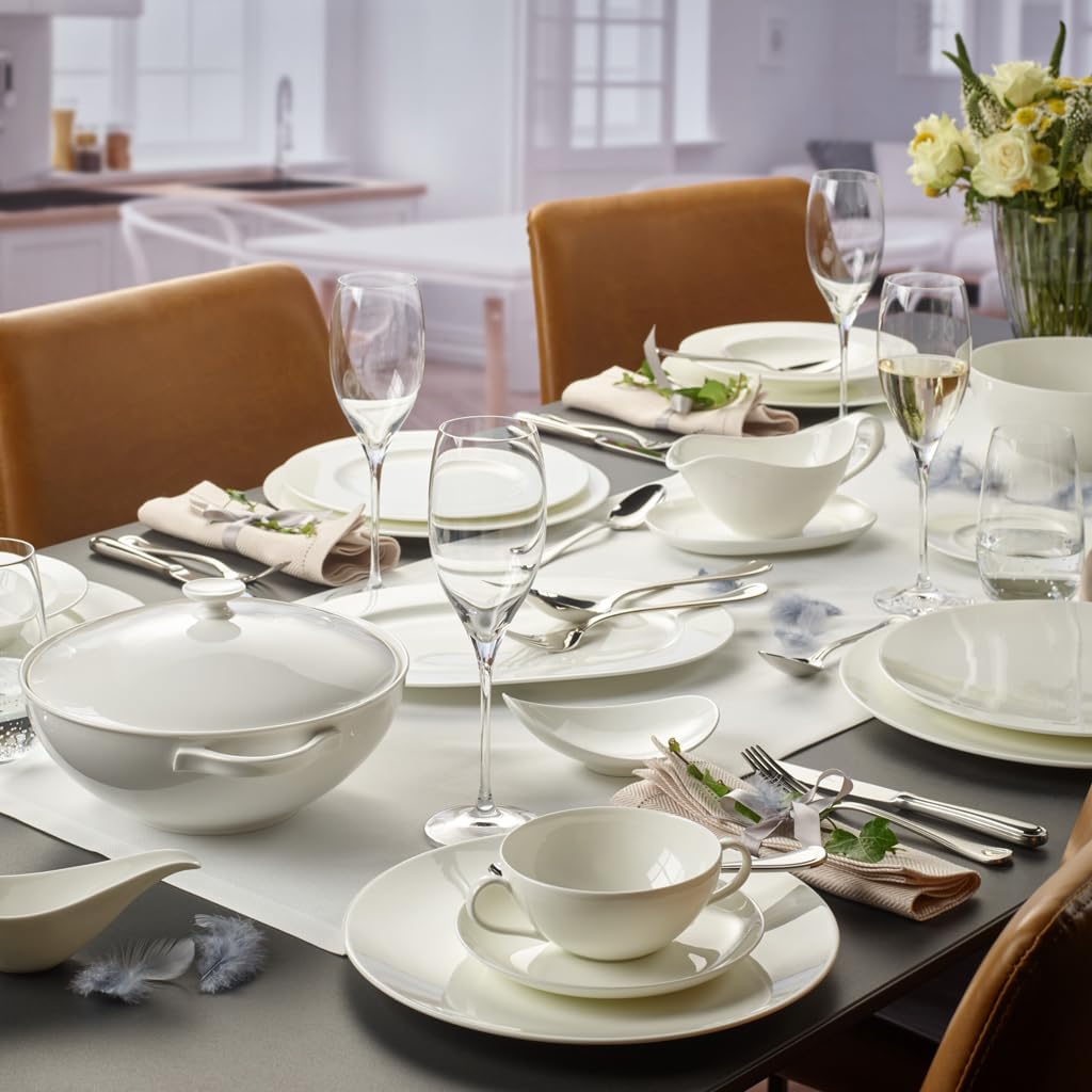 Villeroy & Boch Anmut Suppenteller, 24 cm Ø, weiss