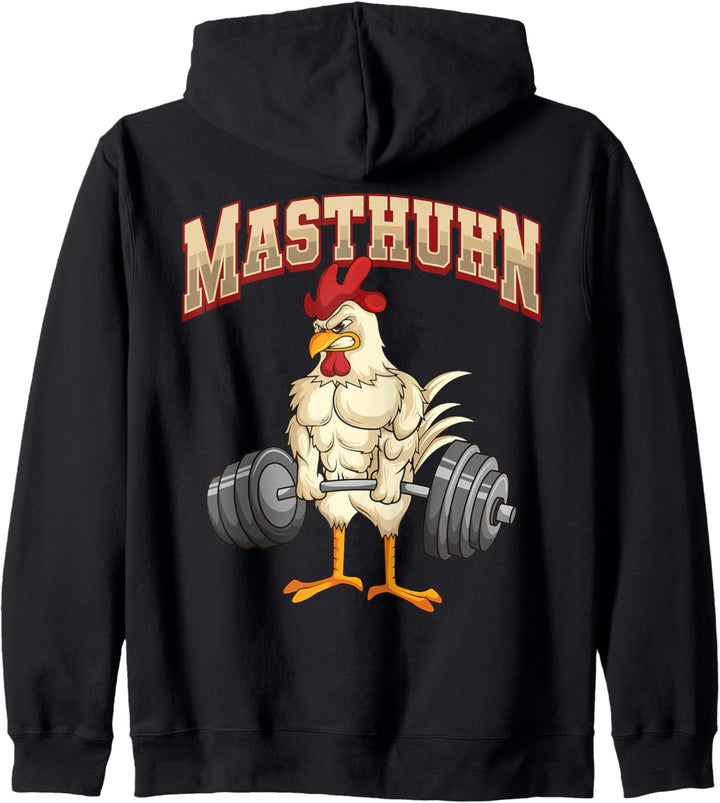 Masthuhn Fitness Gym Hühner Bodybuilding Kapuzenjacke