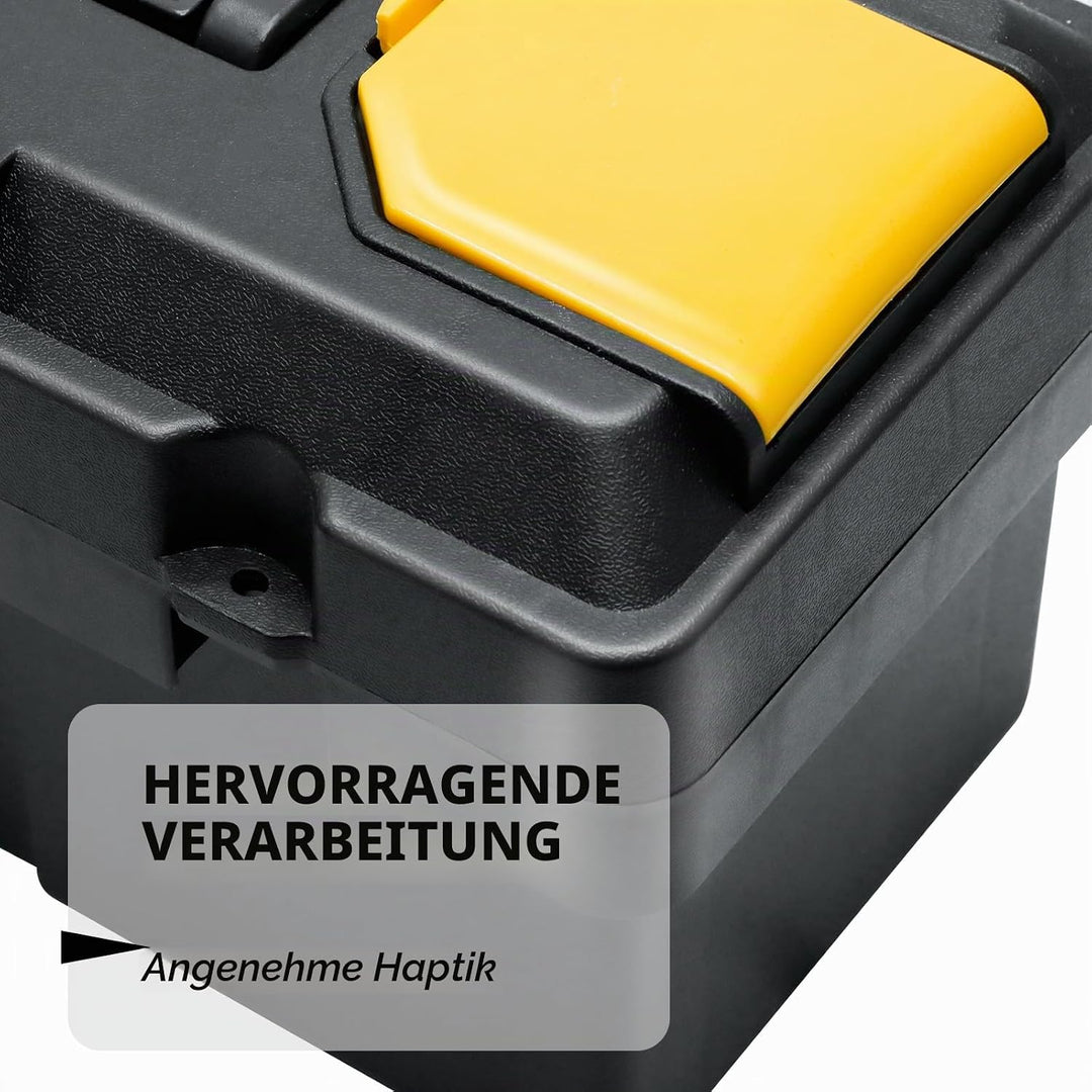 CCLIFE Werkzeugbox 13" Werkzeugkasten 35 x 17 x 18 cm Koffer mit 2 kleinen Aufbewahrungsboxen, Schne
