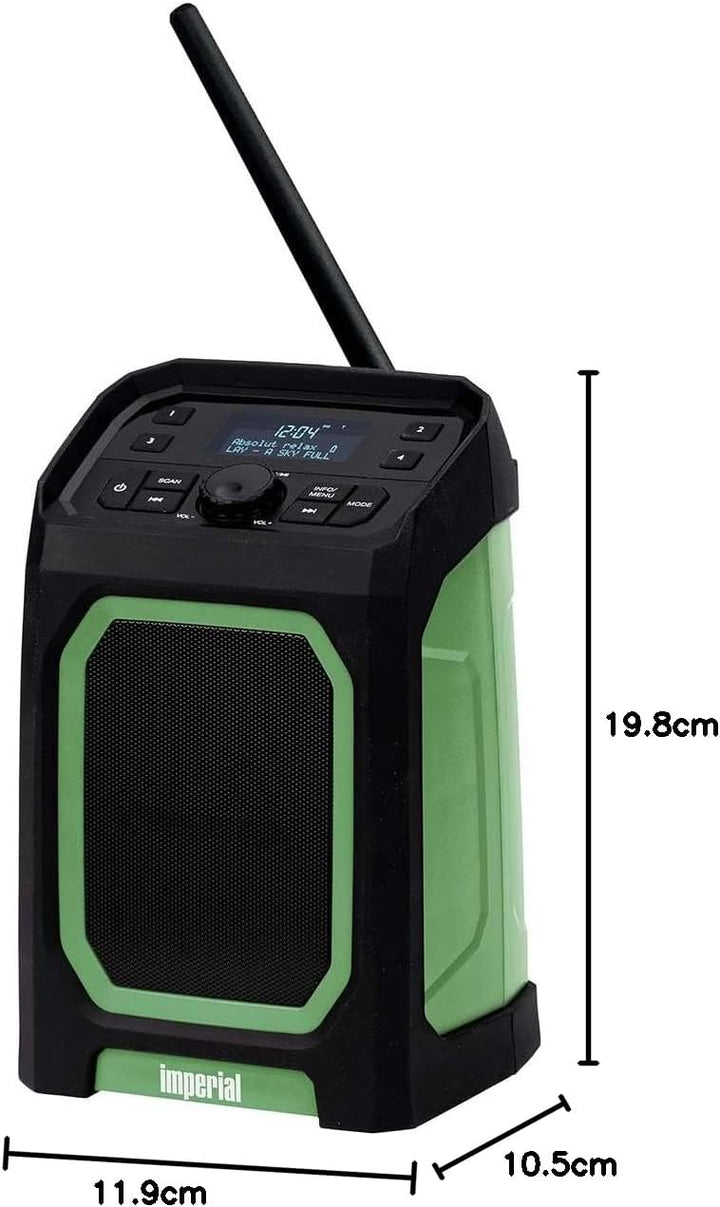 IMPERIAL DABMAN OR 5 – Outdoor-Radio mit DAB+ und Bluetooth 5.3 (5.000 mAh Akku, 30 Std. Wiedergabe,
