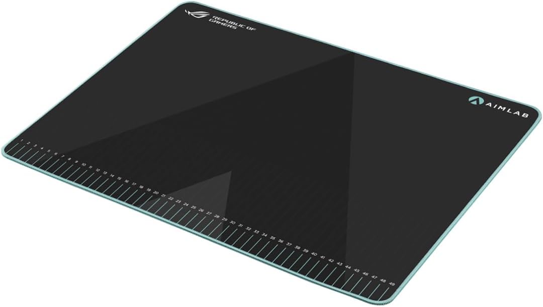 ASUS ROG Hone Ace Aim Lab Edition Gaming-Mauspad (mit Messmarkierungen für die ROG Aim Lab Software,