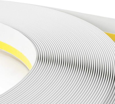 DQ-PP FENSTERLEISTE | 50m Länge | 30mm Breite | 1,5mm Stärke | Weiss | Fensterleisten Flachleisten K