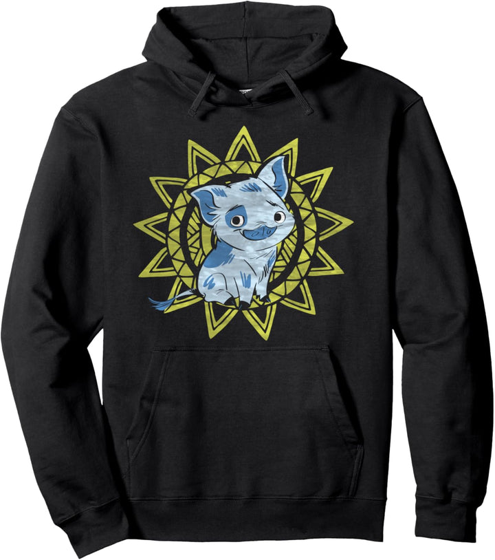 Disney Moana Pua Geometric Sun Portrait Pullover Hoodie