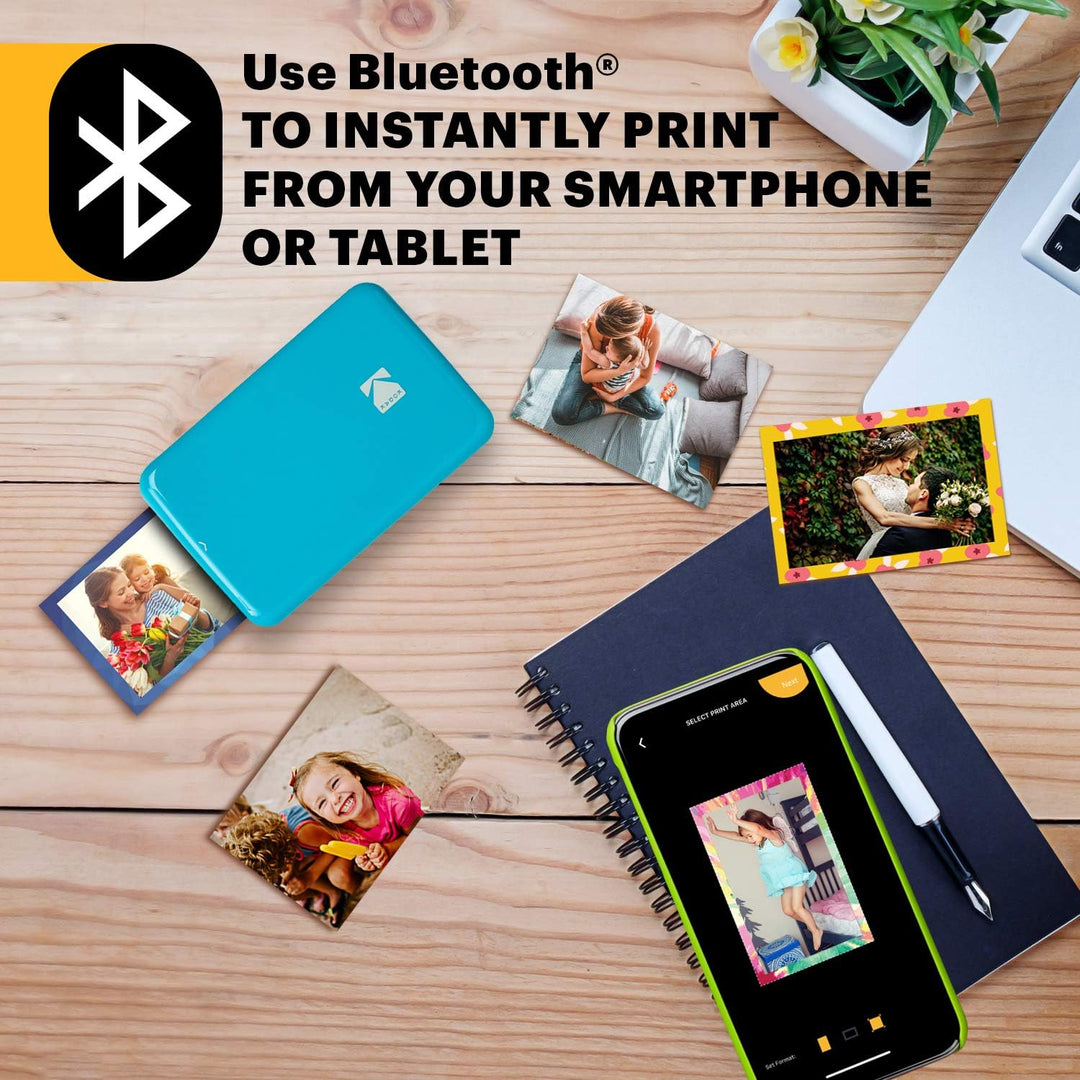 KODAK Step Instant Fotodrucker mit Bluetooth/NFC, ZINK-Technologie und KODAK App für iOS und Android