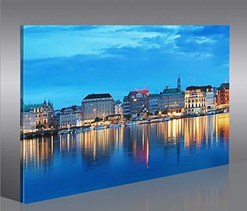 islandburner Bild Bilder auf Leinwand Alster Hamburg 1p XXL Poster Leinwandbild Wandbild Art up Your