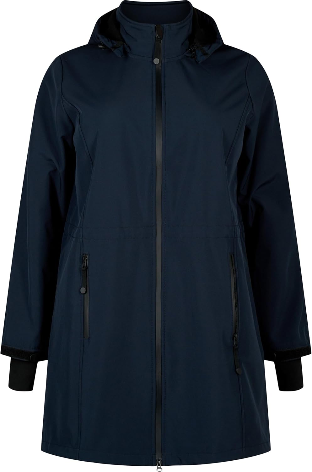 Zizzi Damen Grosse Grössen Jacke Softshell Kapuze Gr, Night Sky