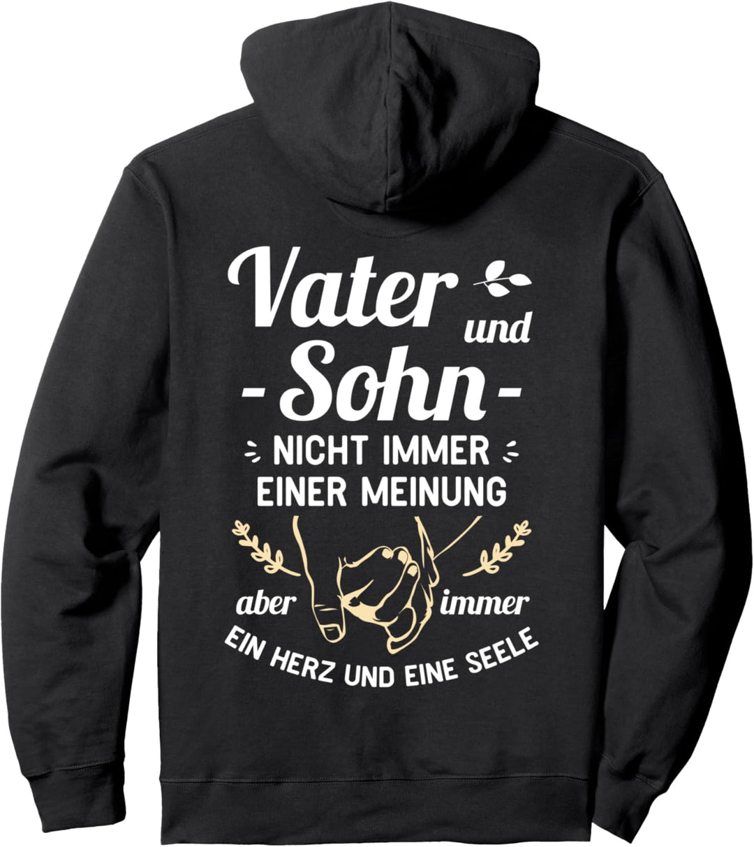 Vater und Sohn - Ein Herz und eine Seele - Papa Vatertag Pullover Hoodie