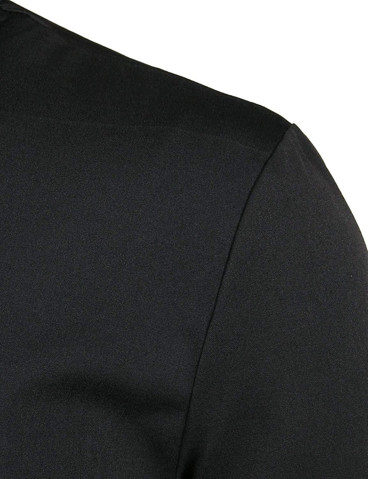 PARKLEES Herren-Smokinghemd, schmale Passform, langärmelig L Z69-black, L Z69-black