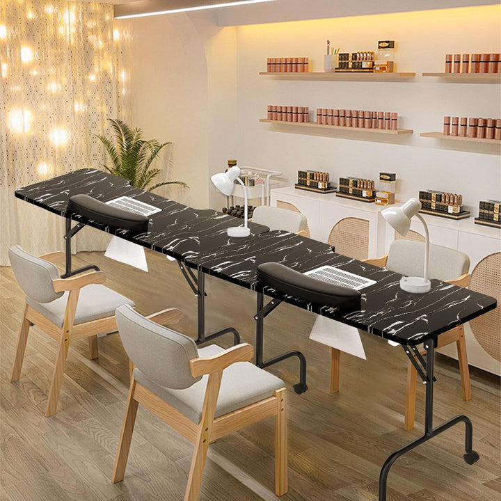LARS360 Maniküretisch mit Absaugung, Faltbar Nageltisch Maniküre Tisch Tragbaresmanikürtisch Mobiles