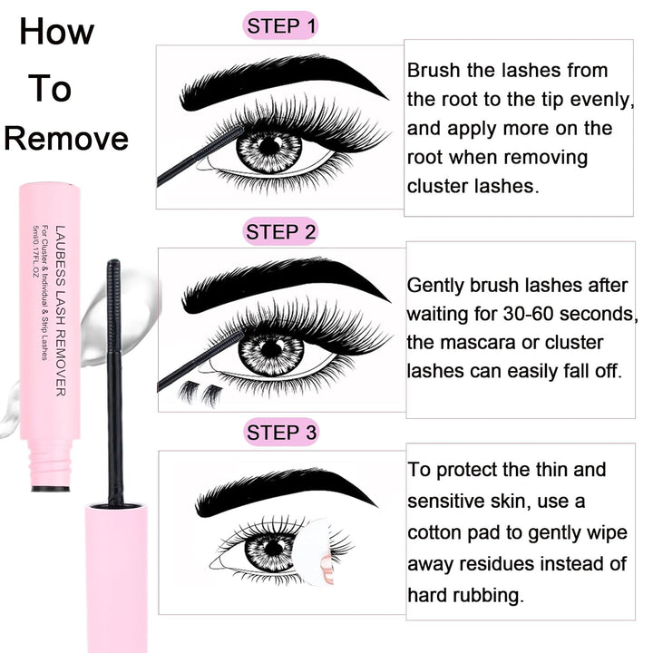 Lash Extension Set 300 Pcs Wimpern Extensions Set Bond and Seal Lash Glue Wimpernbürste Klebereste E