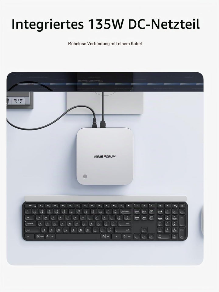 MINIS FORUM AI Mini PC X1 Pro, AMD Ryzen AI 9 HX370 (12 Kerne/24 Threads, bis zu 5,1 GHz)/AMD Radeon