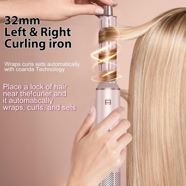 Dryhsip Warmluftbürste, 5 In 1 Hair Styler Für Reisen, Alltag, Geschenke, Heissluftbürste, Stylingbü
