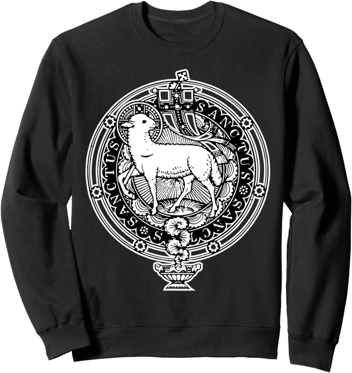 Sanctus Agnus Dei Lammgott Katholische Lateinische Messe Sweatshirt
