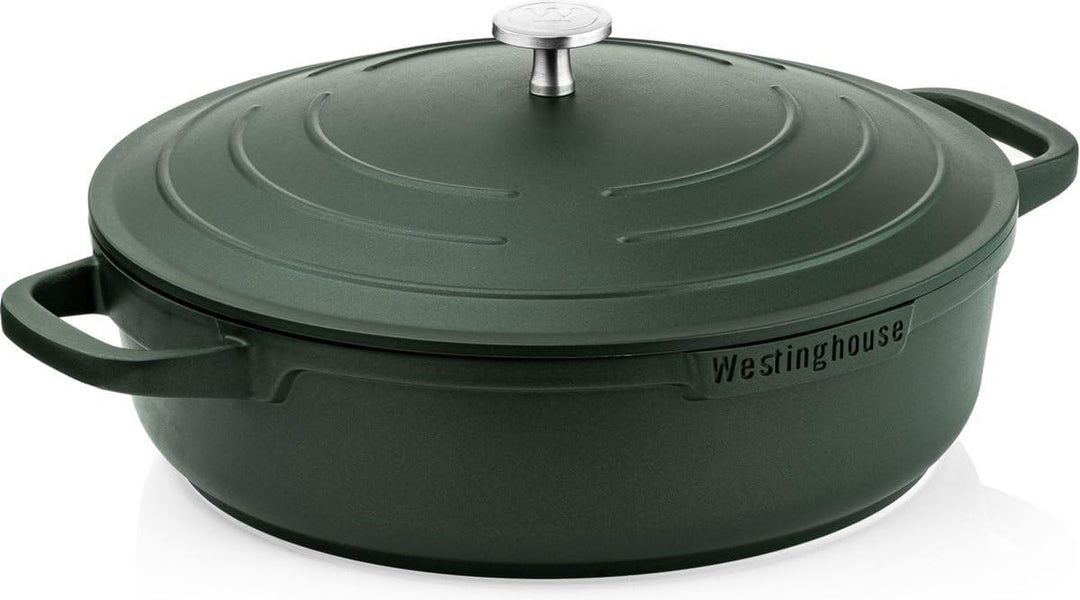 Westinghouse PERFORMANCE SERIES Schmorpfanne mit Deckel, Grosse Bratpfanne 32 cm für Induktion & all
